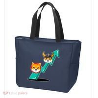 Shiba To The Moon Chart Tote Bag thumb 3