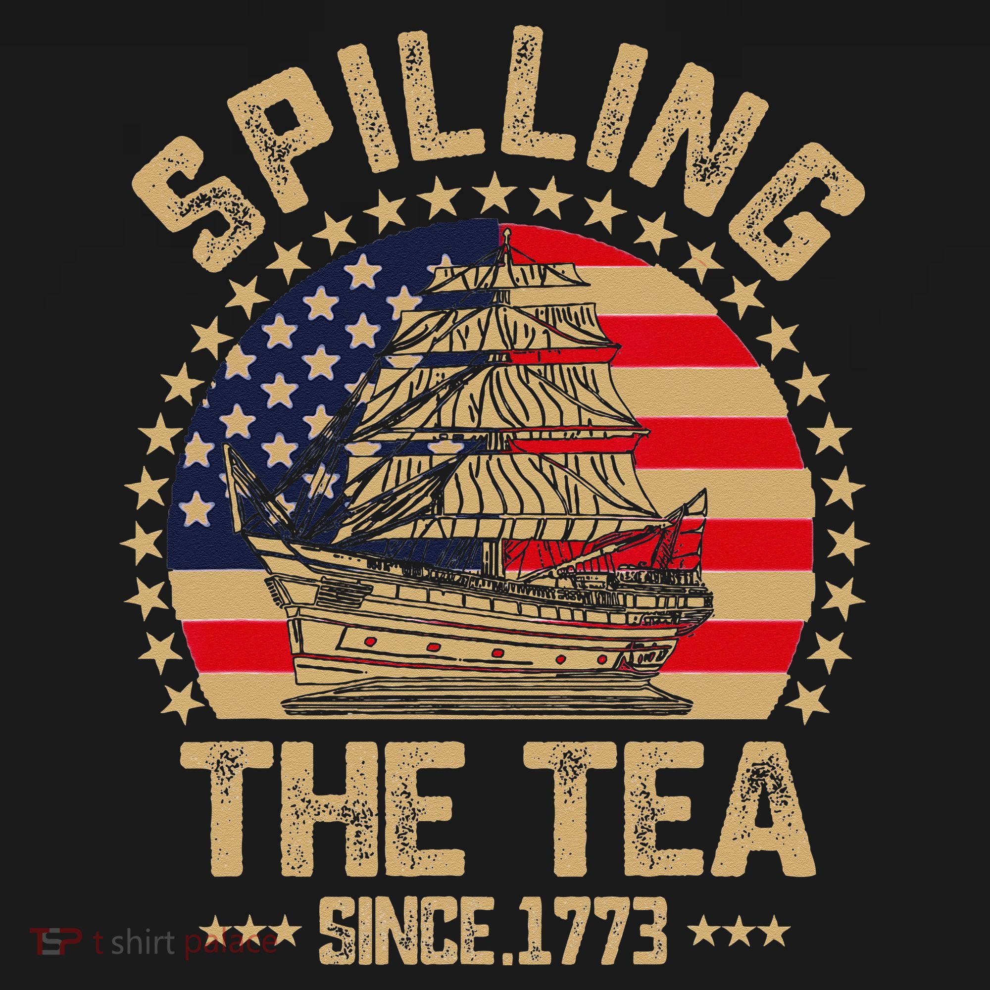 Spilling The Tea Since 1773 Patriotic History Teacher Women's Hoodie