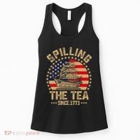 Spilling The Tea Since 1773 Patriotic History Teacher Women's Tank Top thumb 0