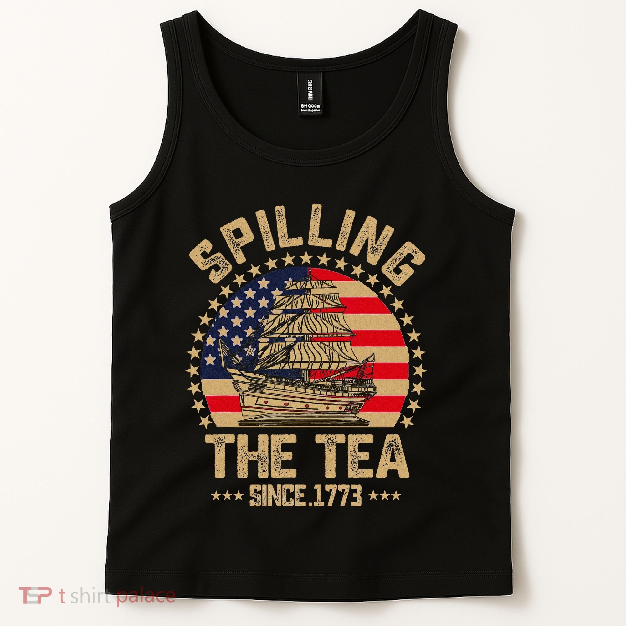 Spilling The Tea Since 1773 Patriotic History Teacher Tank Top