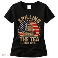Spilling The Tea Since 1773 Patriotic History Teacher Women's T-Shirt thumb 0