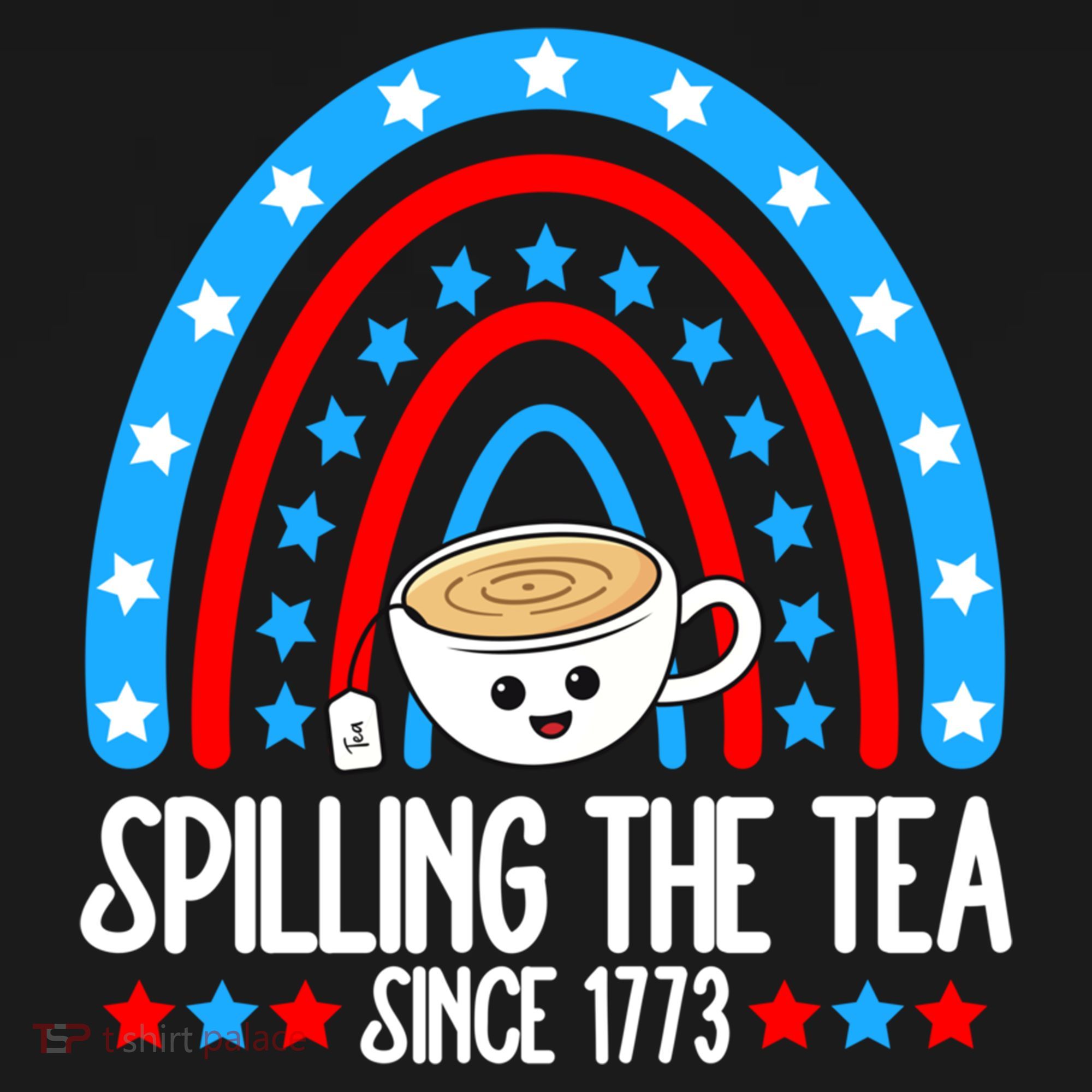 Spilling The Tea Since 1773 4th Of July Rainbow For Teacher Gift Backpack
