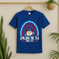 Spilling The Tea Since 1773 4th Of July Rainbow For Teacher Gift T-Shirt thumb 2