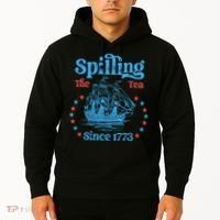 Spilling The Tea Since 1773 American History Hoodie thumb 2