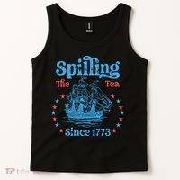 Spilling The Tea Since 1773 American History Tank Top thumb 2