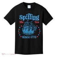 Spilling The Tea Since 1773 American History Kids T-Shirt thumb 0