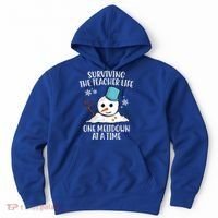 Surviving The Teacher Life One Meltdown At A Time Snowman Hoodie thumb 0