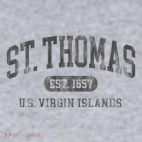 St Thomas Usvi Throwback Text Vacation Souvenir Women's Sweatshirt thumb 2