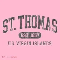 St Thomas Usvi Throwback Text Vacation Souvenir Coaster thumb 2