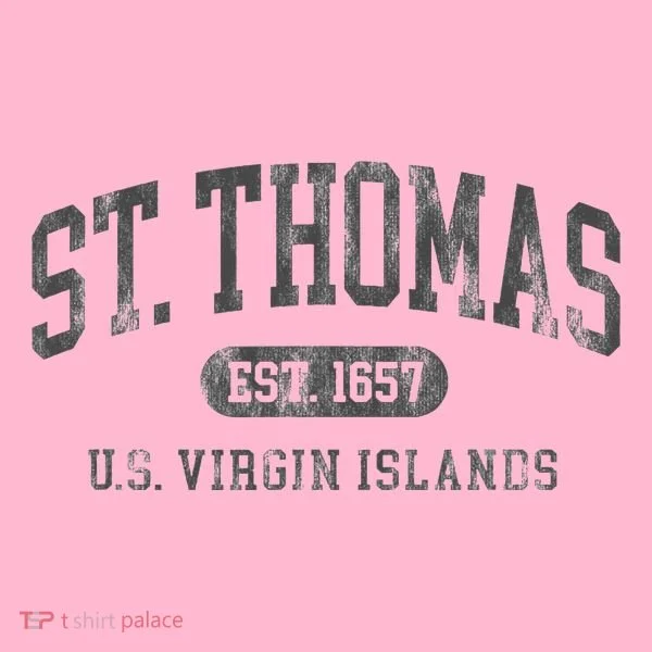 St Thomas Usvi Throwback Text Vacation Souvenir Coaster
