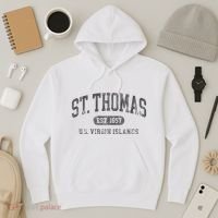 St Thomas Usvi Throwback Text Vacation Souvenir Hoodie thumb 3