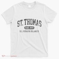 St Thomas Usvi Throwback Text Vacation Souvenir T-Shirt thumb 0