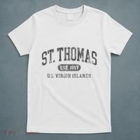St Thomas Usvi Throwback Text Vacation Souvenir T-Shirt thumb 5