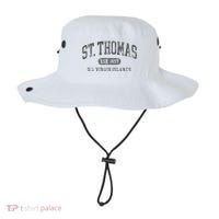 St Thomas Usvi Throwback Text Vacation Souvenir Bucket Hat thumb 0