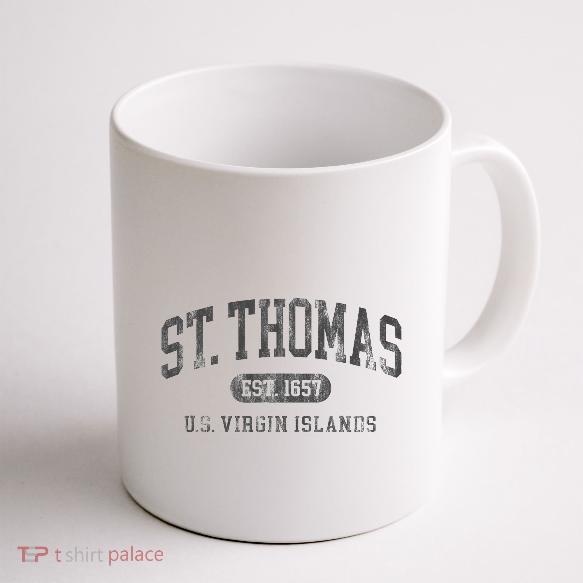 St Thomas Usvi Throwback Text Vacation Souvenir Coffee Mug