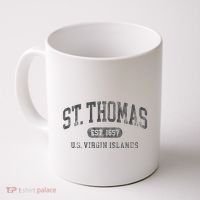 St Thomas Usvi Throwback Text Vacation Souvenir Coffee Mug thumb 0