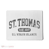 St Thomas Usvi Throwback Text Vacation Souvenir Mousepad thumb 0