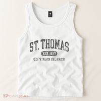 St Thomas Usvi Throwback Text Vacation Souvenir Tank Top thumb 2