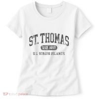 St Thomas Usvi Throwback Text Vacation Souvenir Women's T-Shirt thumb 0