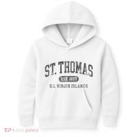 St Thomas Usvi Throwback Text Vacation Souvenir Kids Hoodie thumb 0