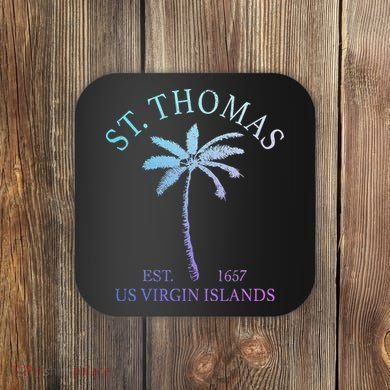 St. Thomas Us Virgin Islands Usvi Vintage Coaster