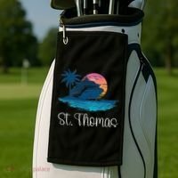 St Thomas Usvi Islands Holiday Cruise Cruising Cool Gift Golf Towel thumb 2