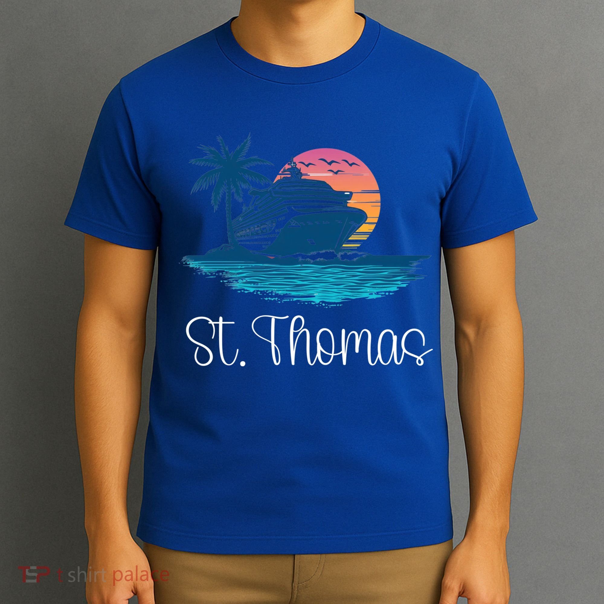 St Thomas Usvi Islands Holiday Cruise Cruising Cool Gift T-Shirt