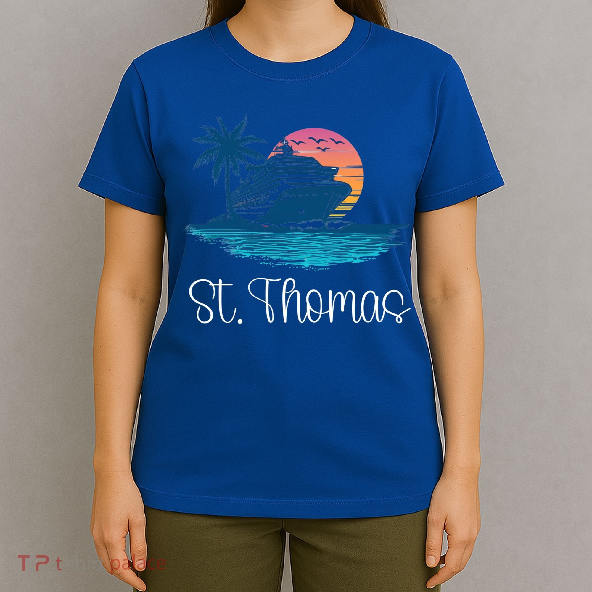St Thomas Usvi Islands Holiday Cruise Cruising Cool Gift T-Shirt