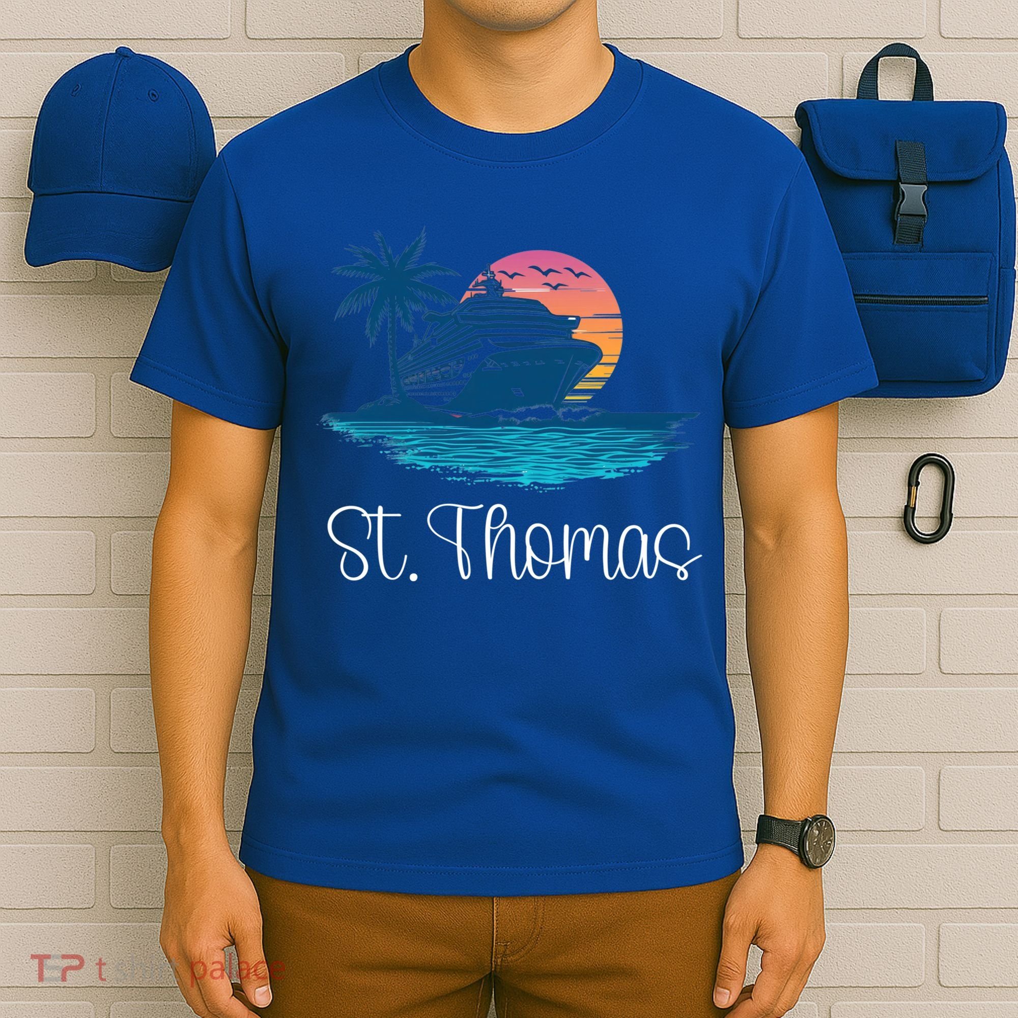 St Thomas Usvi Islands Holiday Cruise Cruising Cool Gift T-Shirt