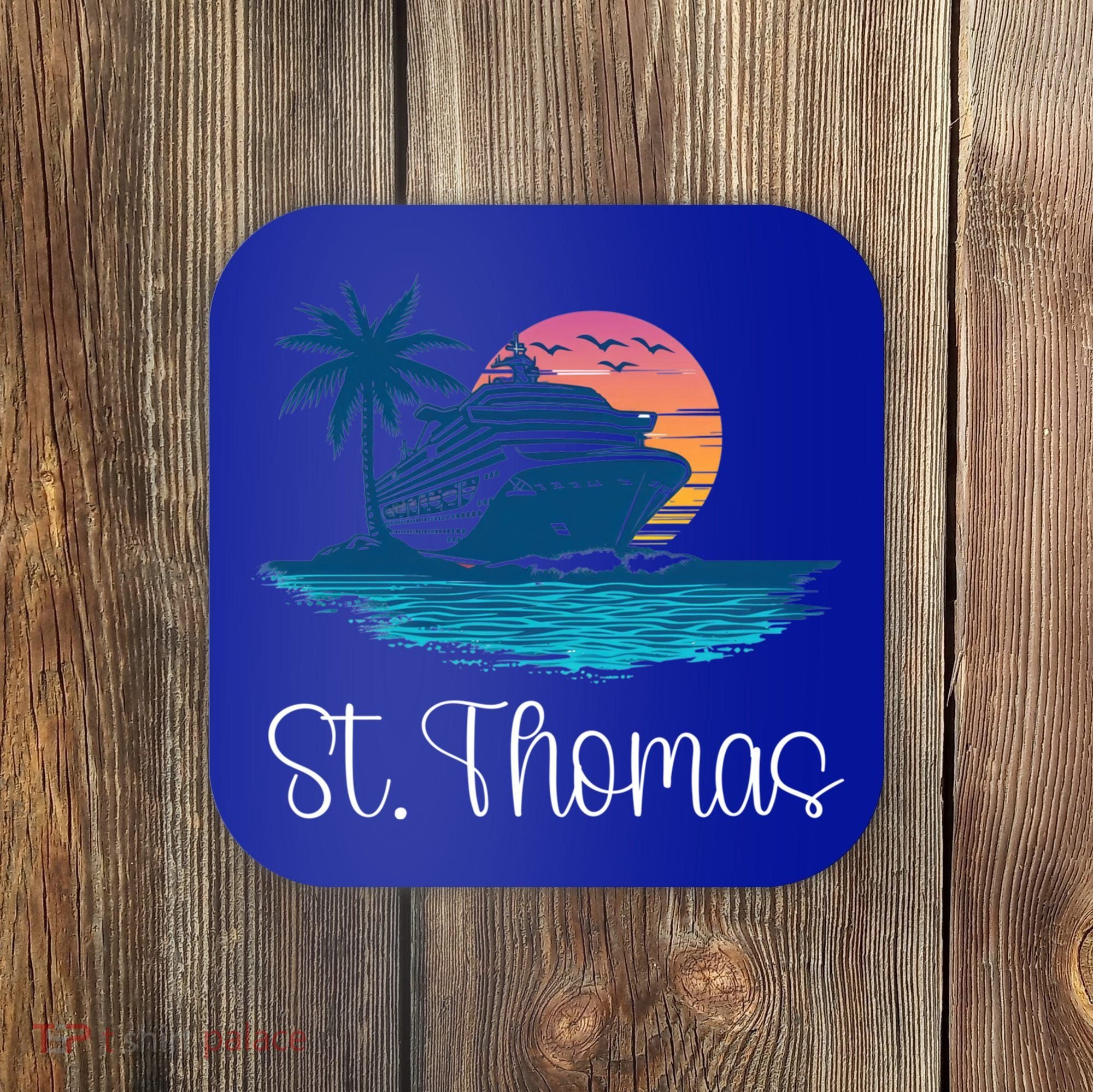 St Thomas Usvi Islands Holiday Cruise Cruising Cool Gift Coaster