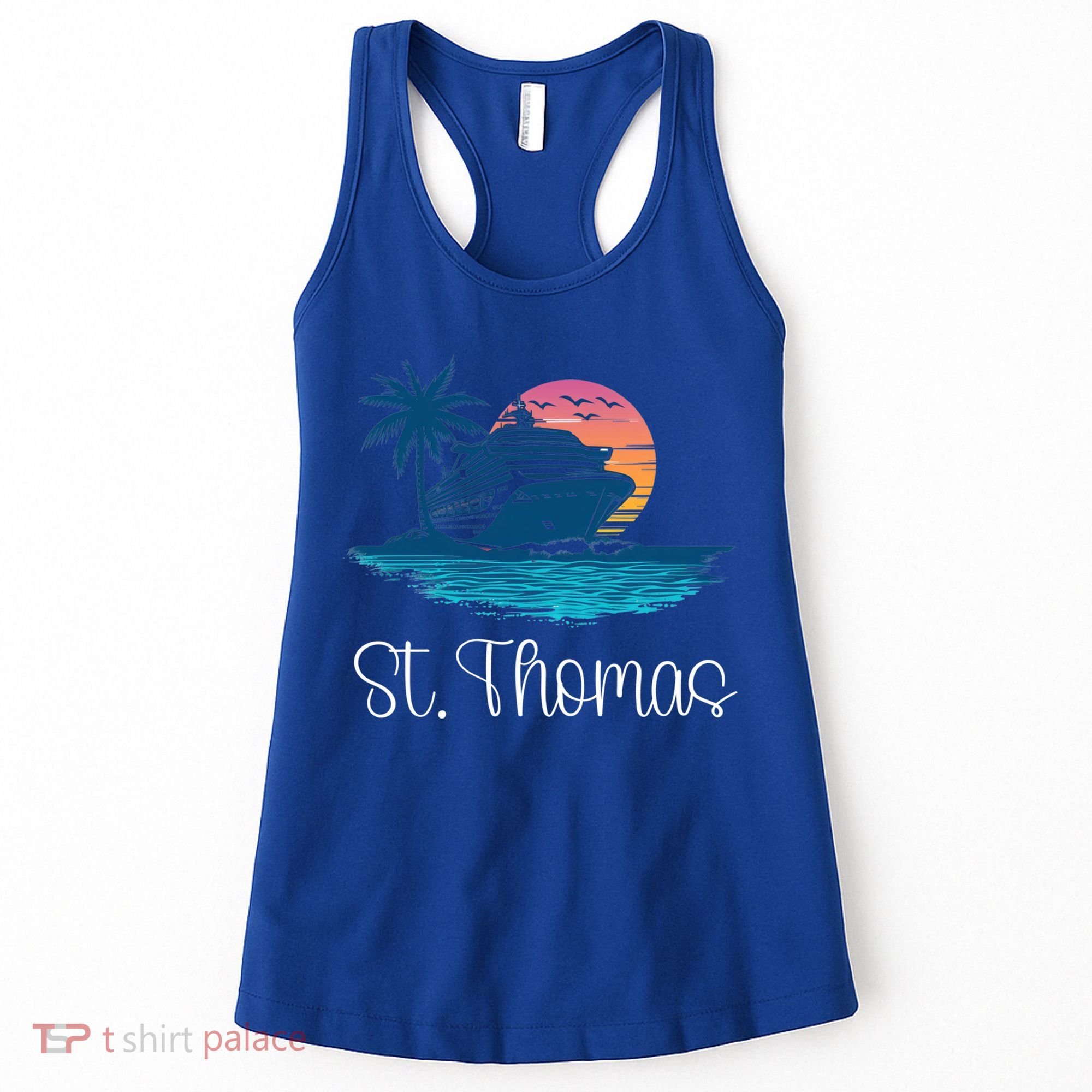 St Thomas Usvi Islands Holiday Cruise Cruising Cool Gift Women's Tank Top
