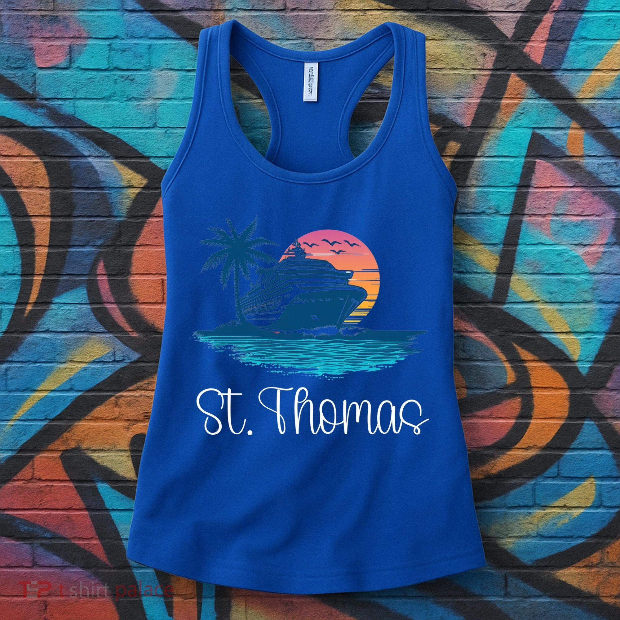 St Thomas Usvi Islands Holiday Cruise Cruising Cool Gift Women's Tank Top