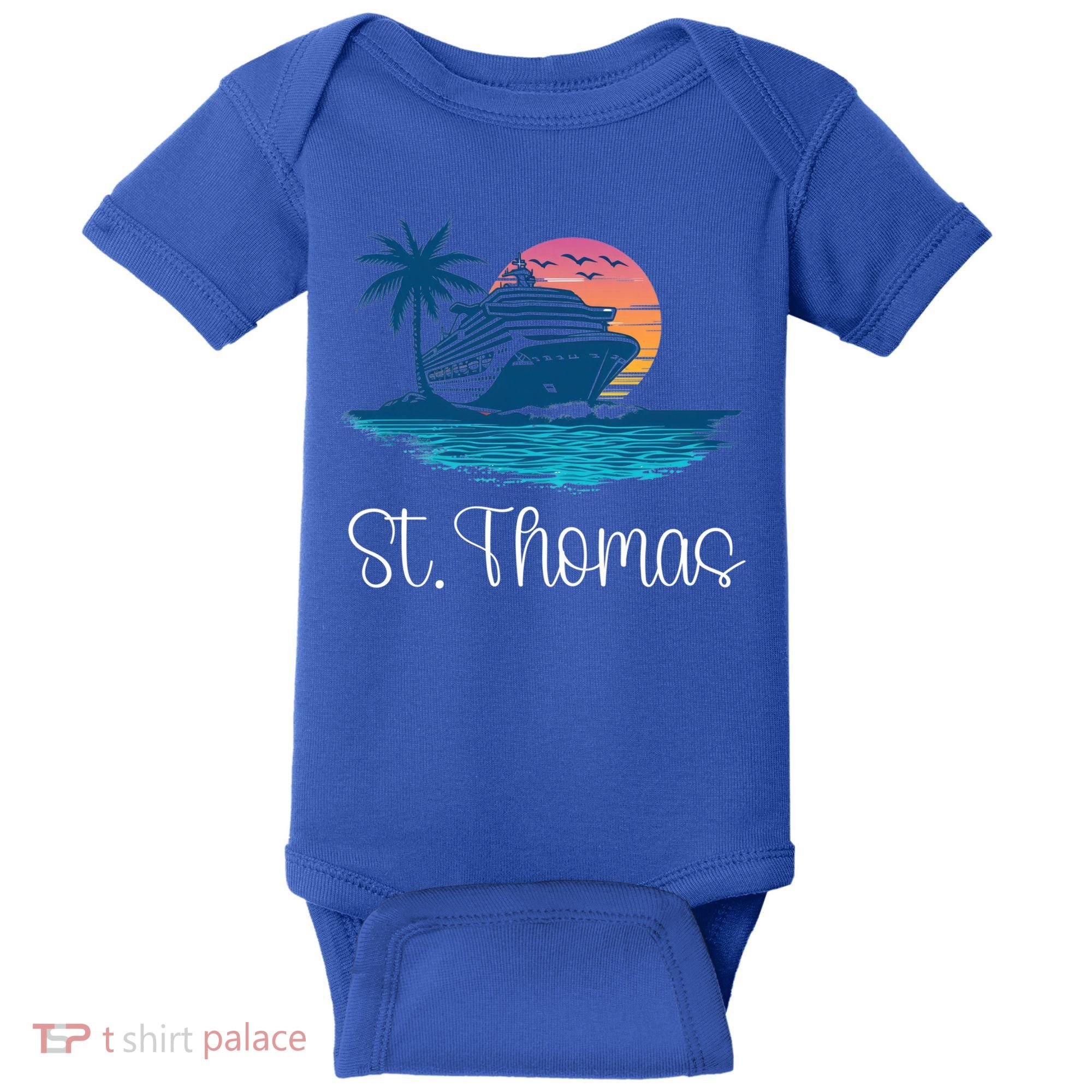 St Thomas Usvi Islands Holiday Cruise Cruising Cool Gift Baby Bodysuit