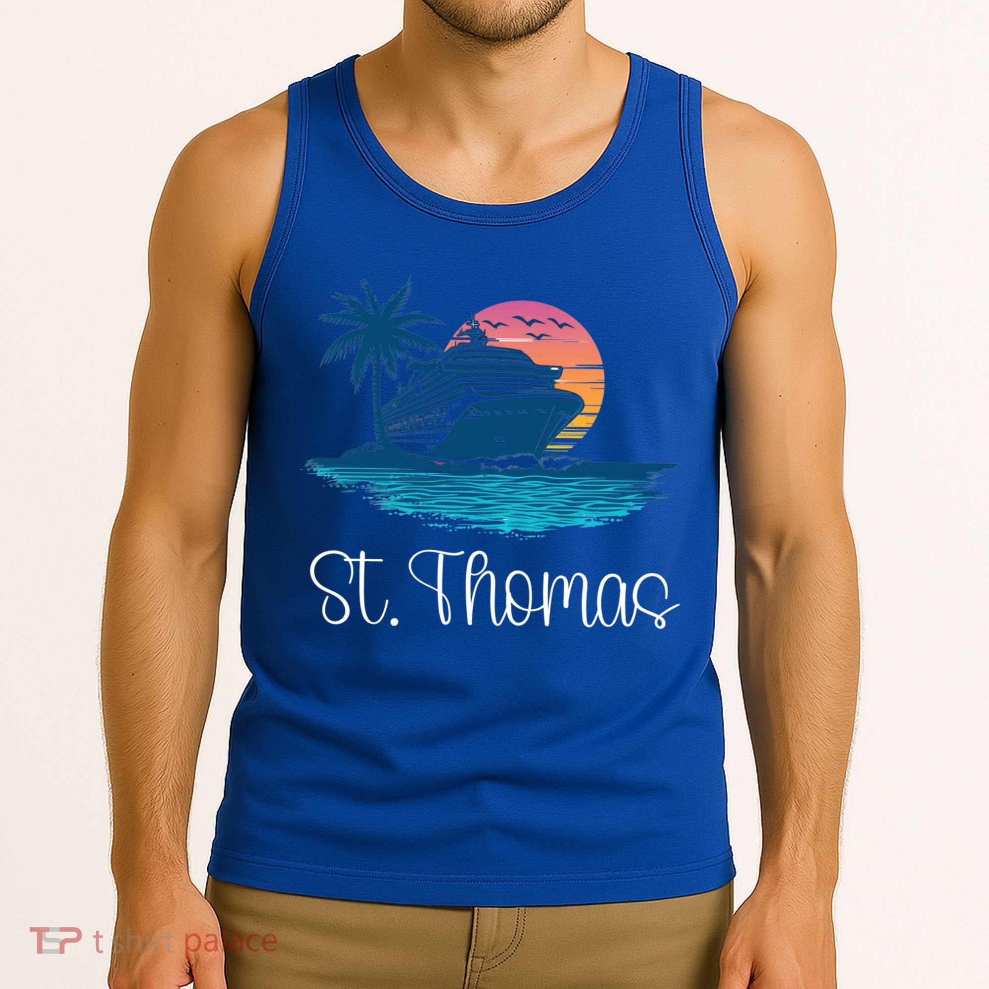 St Thomas Usvi Islands Holiday Cruise Cruising Cool Gift Tank Top