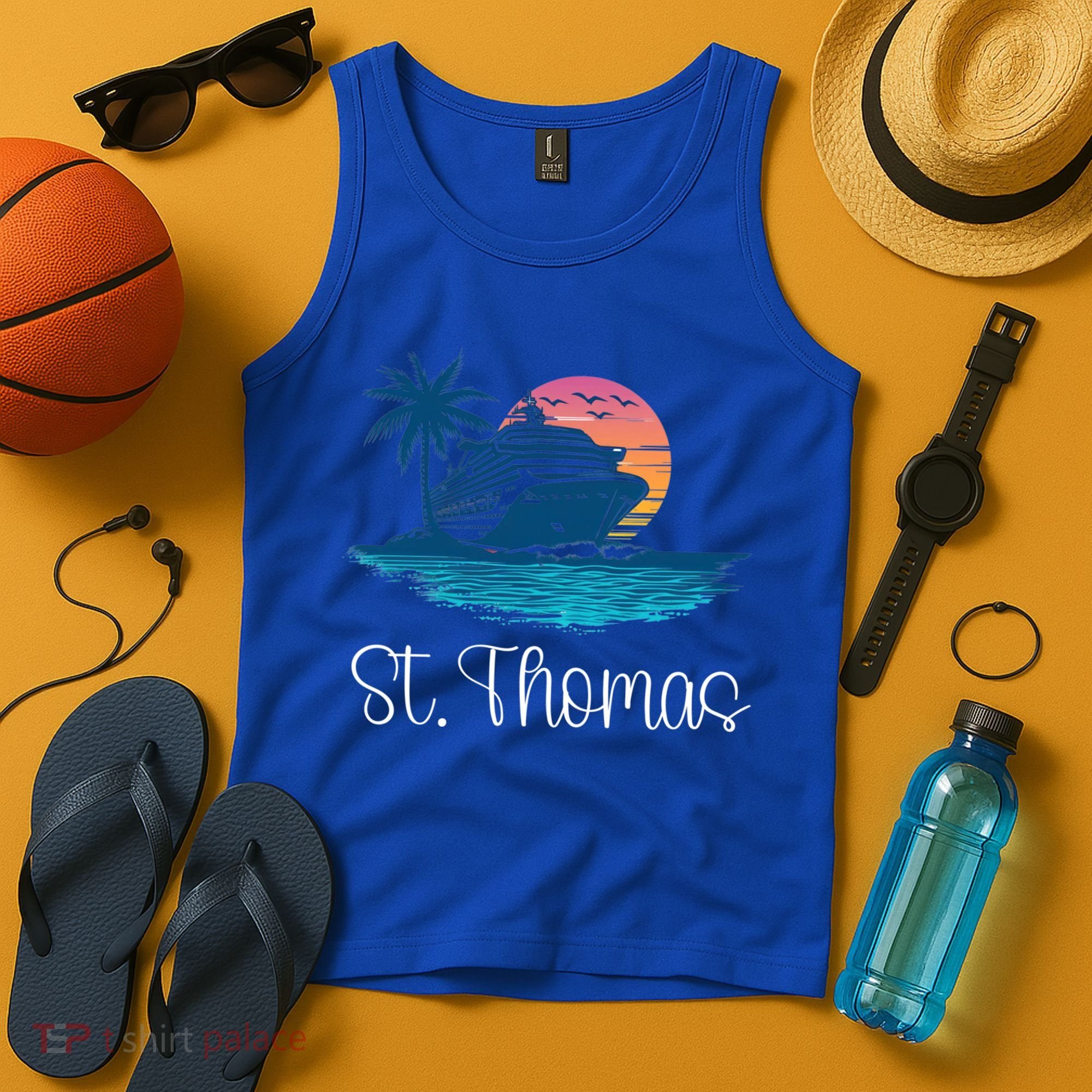 St Thomas Usvi Islands Holiday Cruise Cruising Cool Gift Tank Top