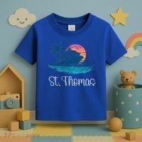 St Thomas Usvi Islands Holiday Cruise Cruising Cool Gift Toddler T-Shirt thumb 3