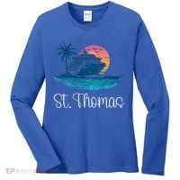 St Thomas Usvi Islands Holiday Cruise Cruising Cool Gift Women's Long Sleeve Shirt thumb 0