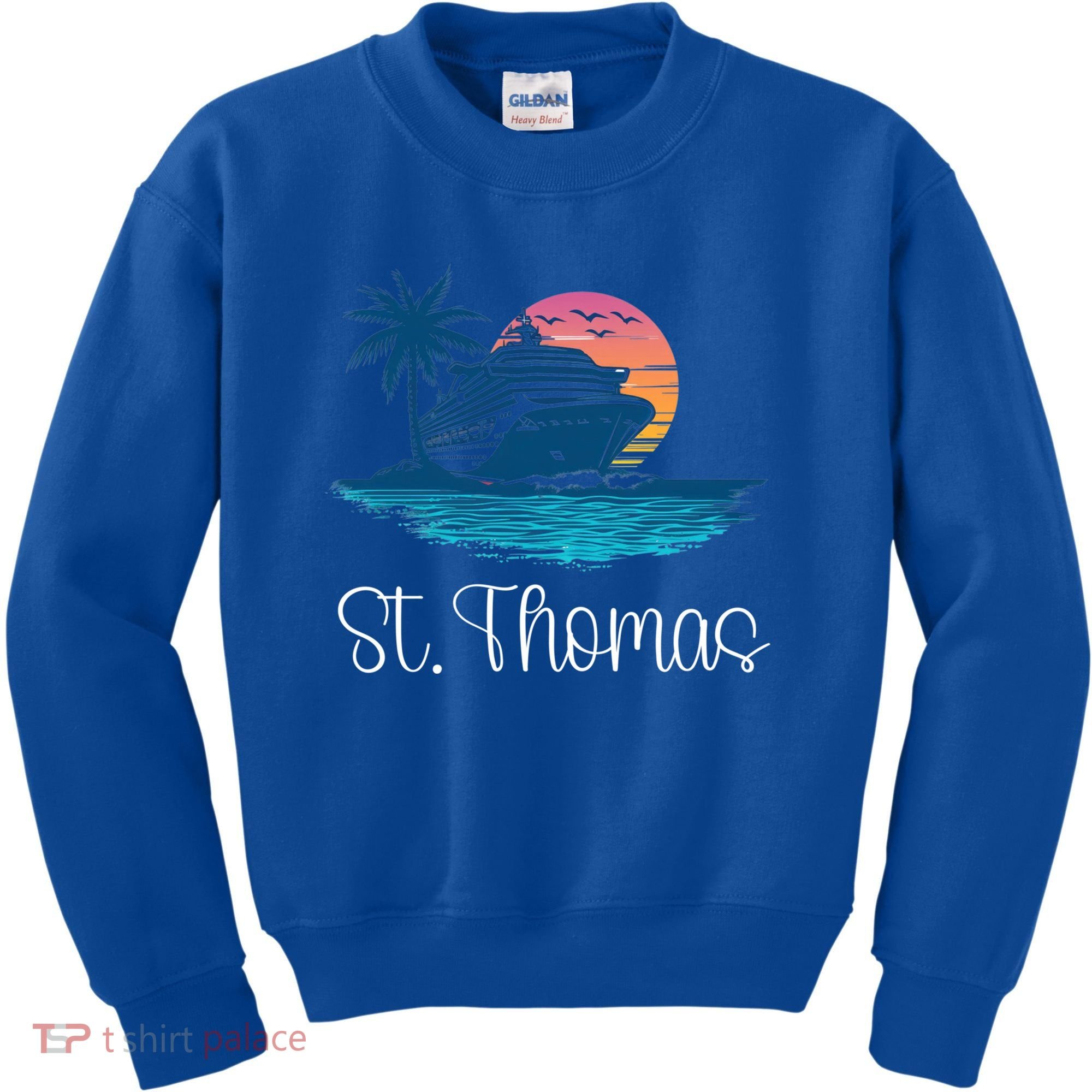 St Thomas Usvi Islands Holiday Cruise Cruising Cool Gift Kids Sweatshirt