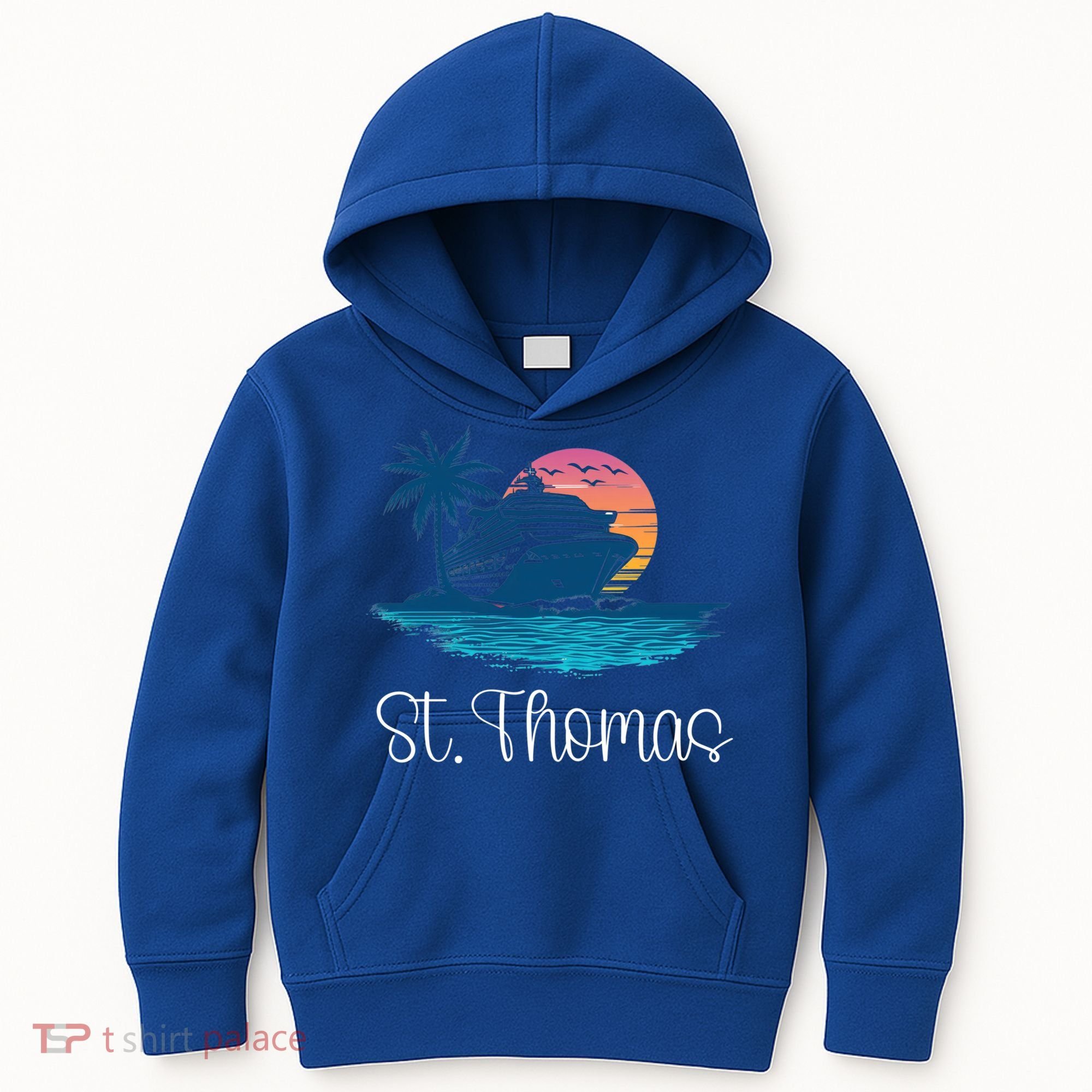 St Thomas Usvi Islands Holiday Cruise Cruising Cool Gift Kids Hoodie
