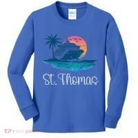 St Thomas Usvi Islands Holiday Cruise Cruising Cool Gift Kids Long Sleeve Shirt thumb 0