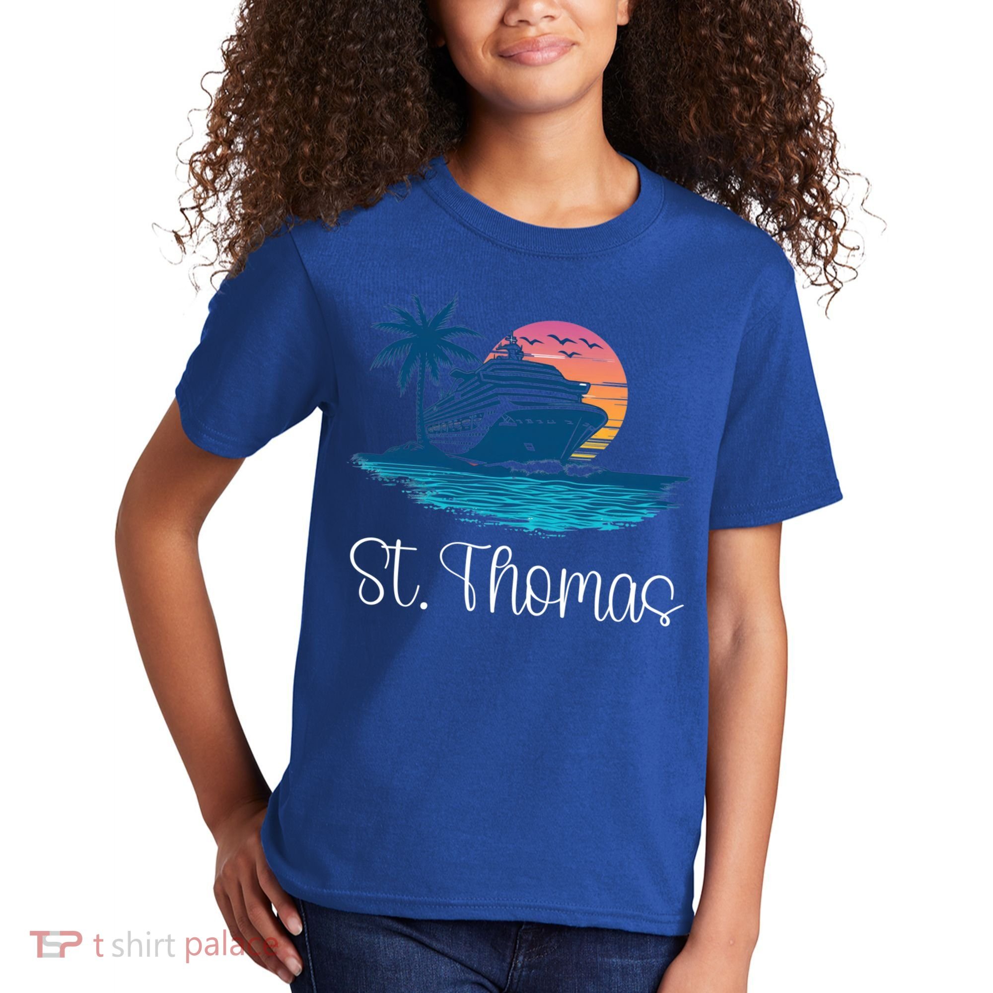 St Thomas Usvi Islands Holiday Cruise Cruising Cool Gift Kids T-Shirt