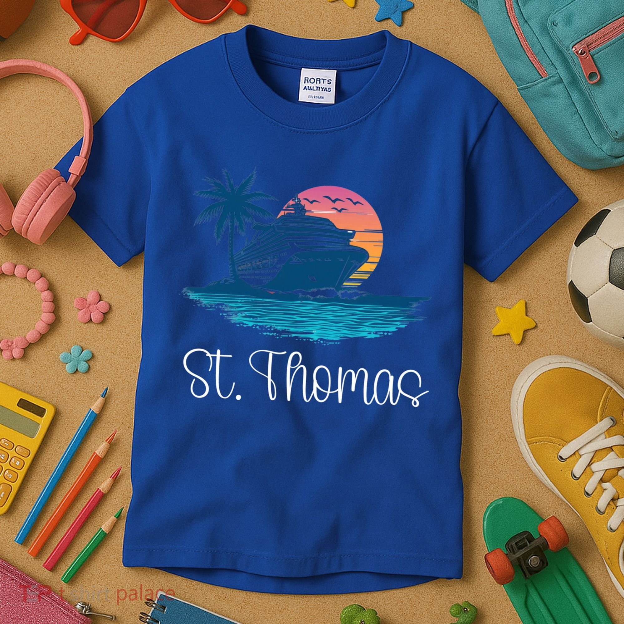 St Thomas Usvi Islands Holiday Cruise Cruising Cool Gift Kids T-Shirt