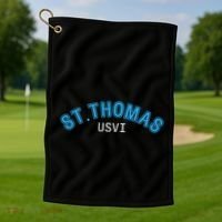 St Thomas Usvi Islands Holiday Gift Golf Towel thumb 1