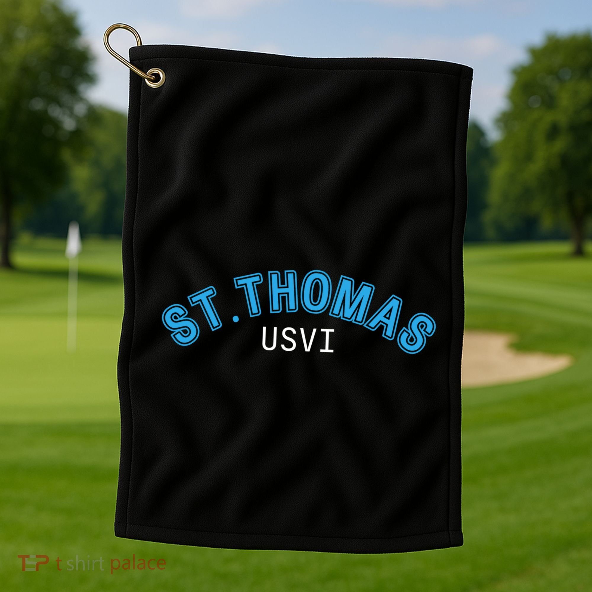 St Thomas Usvi Islands Holiday Gift Golf Towel