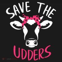 Save The Udders Breast Cancer Awareness Cow Coaster thumb 2