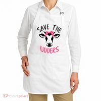 Save The Udders Breast Cancer Awareness Cow Apron thumb 2