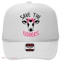 Save The Udders Breast Cancer Awareness Cow Hat thumb 0