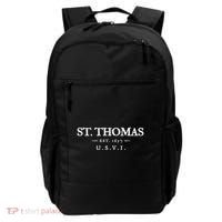 St Thomas Usvi Throwback Text Vacation Souvenir Backpack thumb 0