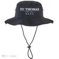 St Thomas Usvi Throwback Text Vacation Souvenir Bucket Hat thumb 0