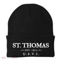 St Thomas Usvi Throwback Text Vacation Souvenir Beanie thumb 0